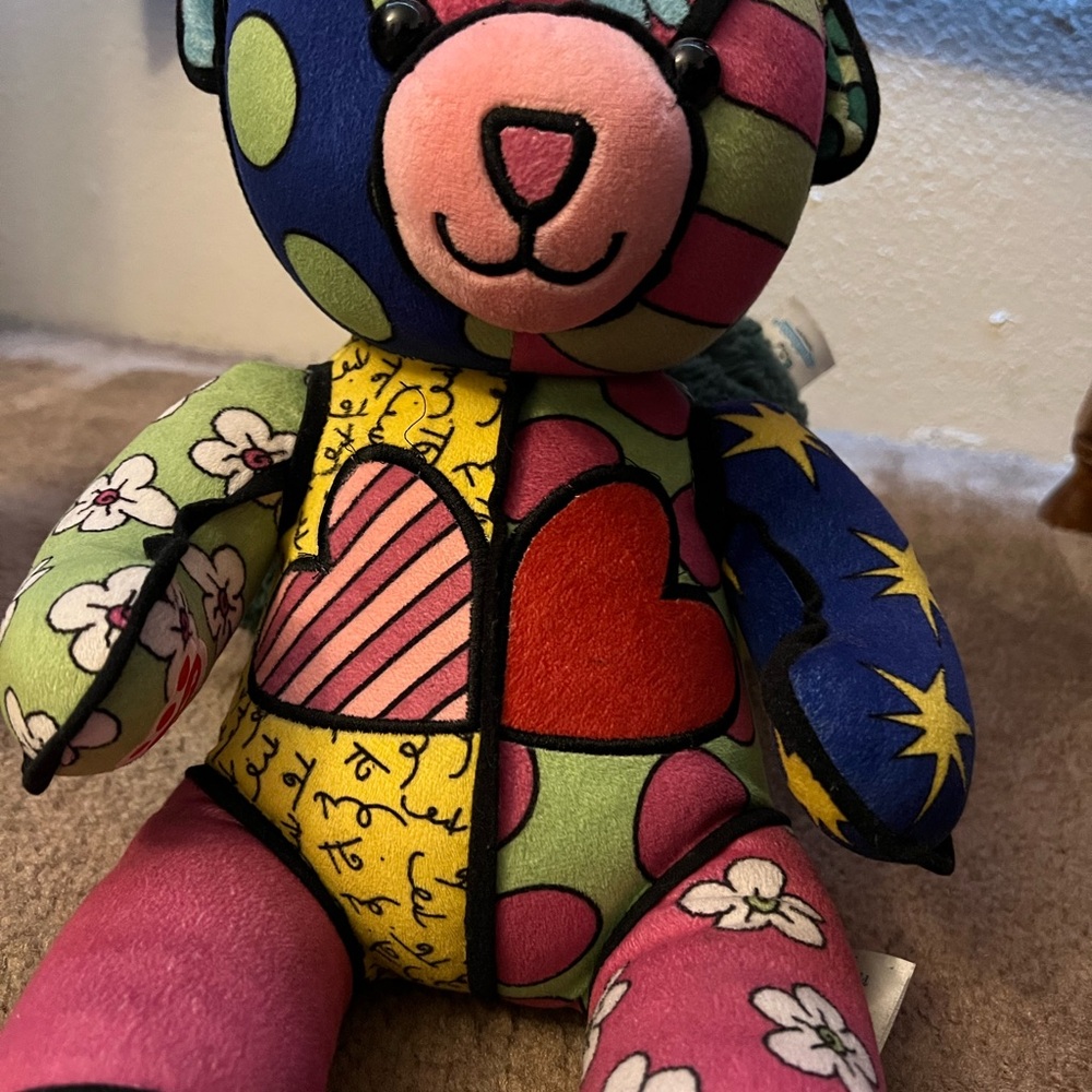 Colorful Patchwork Teddy Bear